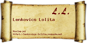 Lenkovics Lolita névjegykártya